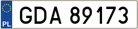 Trailer License Plate